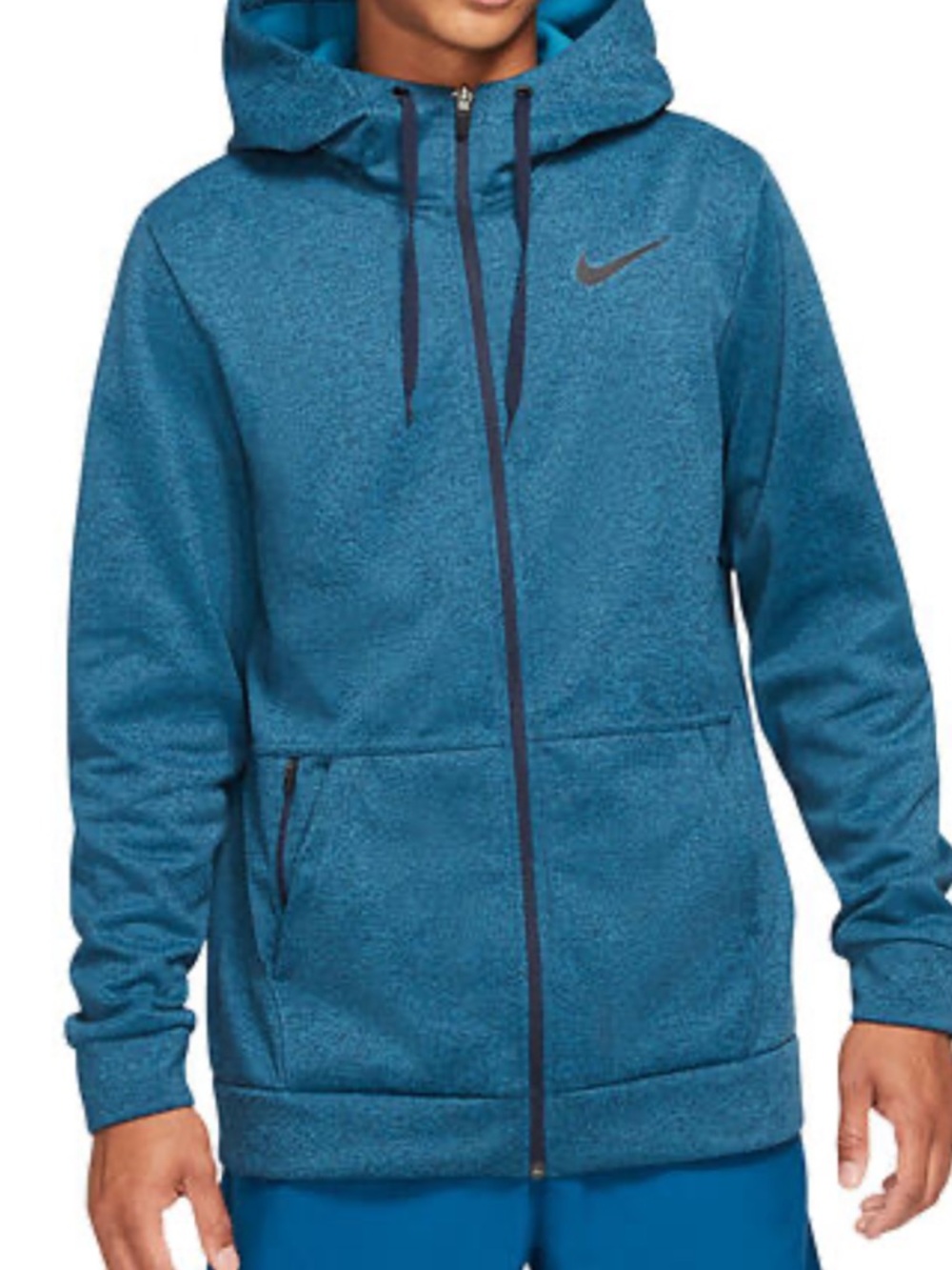 Nike Therma Fit Teal Hooded Full-Zip Performance Jacket | Medium